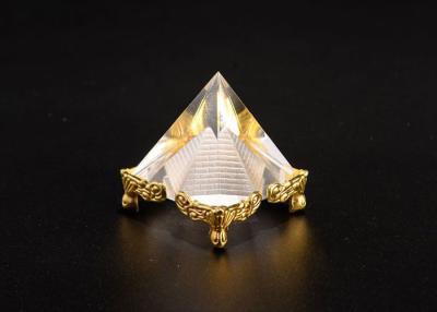 China Tamanho personalizado do cristal K9 concessões materiais brancas com base do metal do ouro à venda