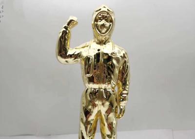 China Disease Resistance Hero zinc alloy 250mm Height Custom Trophy Awards for sale