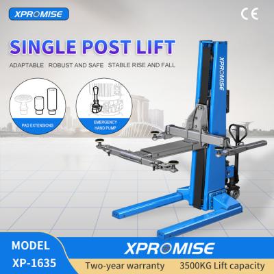 China Hydraulic Cylinder Single Post Car Lift for Home Garage for sale