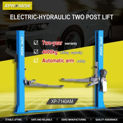 China Two Post Car Lift Ce Safety Approved For Home Garage Equipment Simple Manual Control for sale