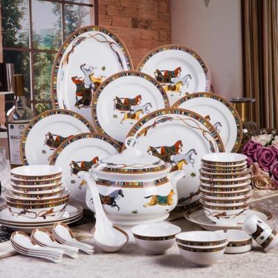 China Vajilla de los cubiertos del sistema de cena/vajilla de la porcelana del sistema del servicio de mesa de los cubiertos y artículos de cocina europeos de la cerámica en venta