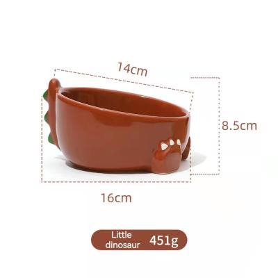 China Creative Durable Pet Ceramic Bowls , Ceramic Dog Feeders Eco Friendly ODM for sale