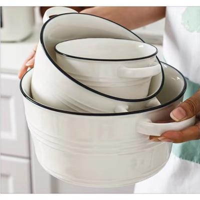 China Postre de cerámica de la ensalada de la sopa de Oven Bowl Nordic Style For de la porcelana del hogar en venta