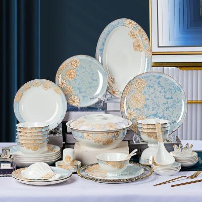China Medium Ceramic Dinnerware Set For Home Restaurant Use Classic Look for sale