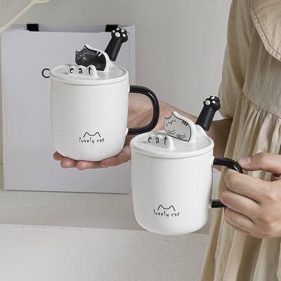 China Lead Free Ceramic Coffee Cups Heat Resistance & Microwave Safe Beverage Mug zu verkaufen