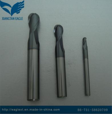 China Cemented Carbide End Mill 2 Flutes Ball Nose End Mill for sale