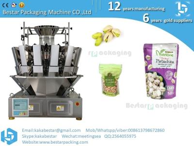 China Best grade pistachio, pistachio shell and shell - free vacuum vertical automatic packing machine for sale