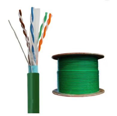China 24AWG Cat6 Ethernet Cable 305m FTP Lan Ethernet Cable PVC LSZH Jacket for sale