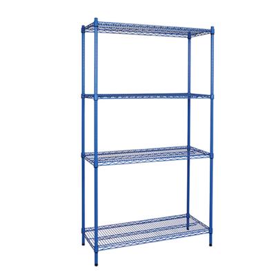 China 1.6M 50kg Storage Wire Shelves 24 Deep Wire Closet Shelving Supermarket for sale
