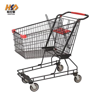 China 80L Extra Large Hand Carts Shopping Trolley Cart PR Wheel Shopping Bags for sale