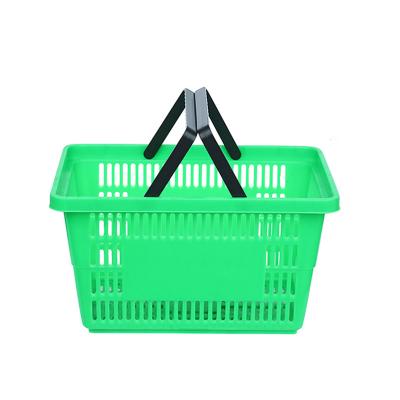 China Plastic PP Stackable Shopping Basket For Supermarket 35L for sale