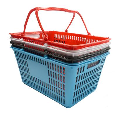 China Supermarket Plastic Grocery Shopping Small Basket Collapsible for sale