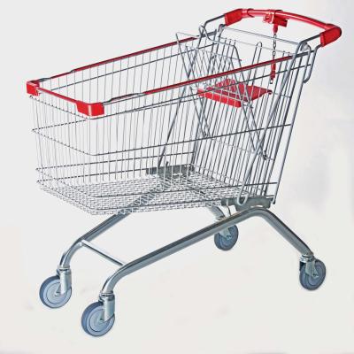 China 240L Grocery Utility Cart For Apartment With Wheels Q235 Steel for sale