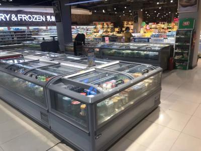 China 1470mm Integral Deep Island Chest Freezer Minus 24 Supermarktet for sale