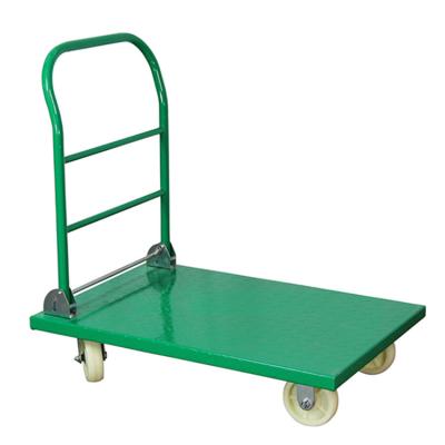 China 900MM 850MM 500kgs Warehouse Logistic Trolley Foldable Platform Hand Truck for sale