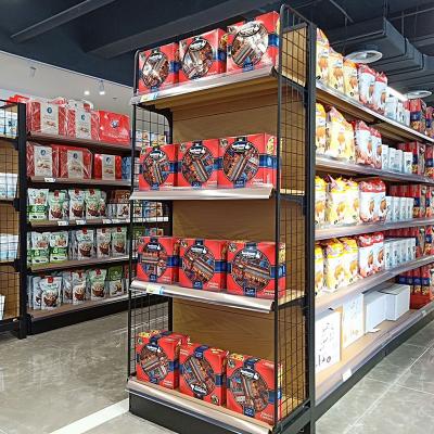 China Exhibición de madera 60kg comercial/capa de la góndola del supermercado del grano en venta