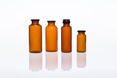 China 2ml 4ml 6ml 8ml 10ml 15ml 20ml Glass Vials / Pharmaceutical Amber Glass Bottle for sale