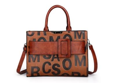 China Polyester Luxury Women PU Handbag Antiwear Multipurpose 32x13x23cm for sale