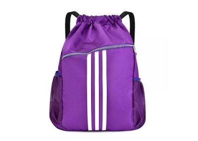 China Lightweight Polyester Sport Drawstring Backpack Portable Multi Function for sale