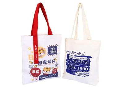 Chine Logo Womens Crossbody Fashion Canvas fait sur commande a imprimé Tote Bag With Inside Pockets à vendre