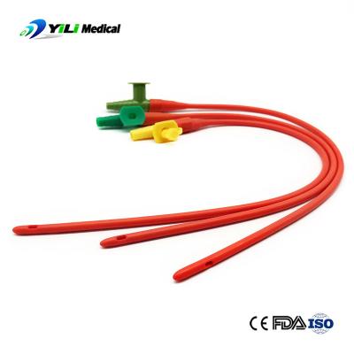 China Harmless Red Rubber Suction Catheter , Length 40cm Latex Suction Catheter for sale