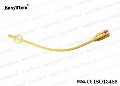 China Fr16-Fr26 Latex Foley Catheter Silicone Coated Three Way Adult Size for sale