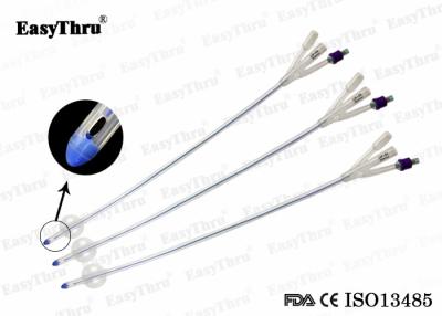 China Harmless Urethral Silicone Foley Catheter Multiscene 3 Way Fr14-Fr24 for sale