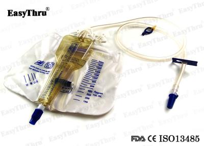 China Nontoxic Urine Drainage Bags Disposable Pull Push Screw Valve For Hospital for sale