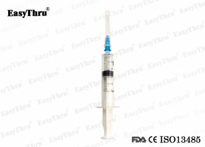 China PVC Durable Disposable Injection Syringe With Needle Transparent for sale