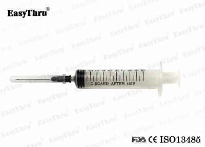 China Sterile Plastic Disposable Injection Syringe 10ml 20ml Medical Grade for sale