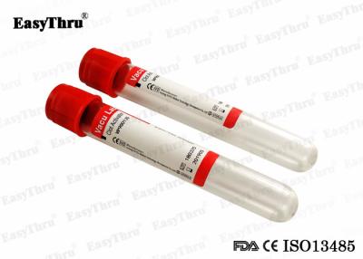 China Medical Vacuum Blood Sample Collection Tubes Red Cap 2ml-10ml Volume for sale