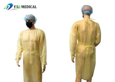 China 16-45gsm Protective Isolation Gown Disposable Multicolor Medical Grade for sale
