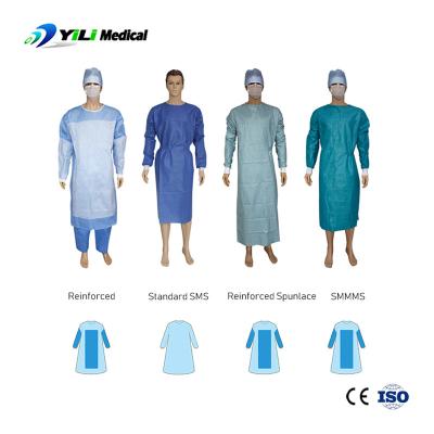 China Nonwoven Protective Isolation Gown Anti Static Nontoxic For Surgical for sale