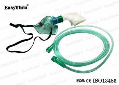 China Disposable PVC Oxygen Mask Transparent With Reservoir Breathing Bag for sale