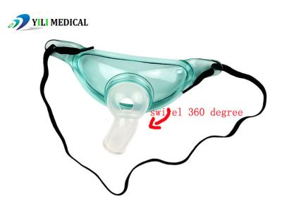 China Odorless PE Tracheostomy Nebulizer Mask , 360 Rotation Venturi Mask For Trach for sale