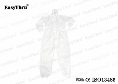 China White Disposable Protective Isolation Gown Coveralls Non Woven S M L XL XXL XXXL for sale