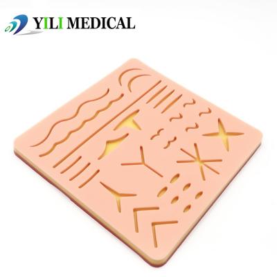 China Medical Grade Silicone Wound Suture Practice Pad With Realistic Texture for sale