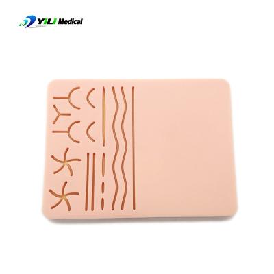 Cina Kit di pratica per la sutura Pad di simulazione della pelle in silicone Modello DIY Creative Wound Suture Training Pad in vendita
