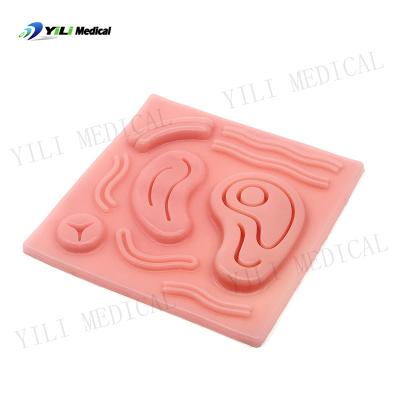 Китай Медицинская лапароскопическая швейная прокладка брюшной раны Симулятор швейного шва Модель кожи для медицинского образования продается