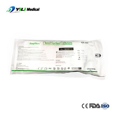 中国 Transparent EO Sterilized Suction Catheter Tube with Endotracheal Tube Connector 販売のため