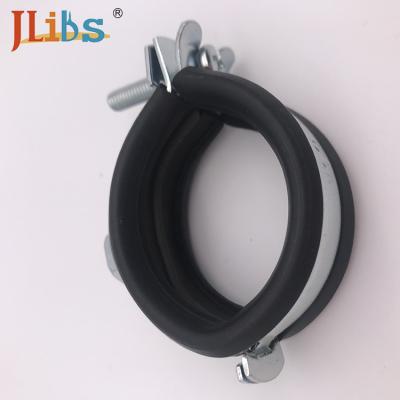 China Carbon Steel / Stainless Steel Galvanised Tube Clamps , Thickness 1.8-2.0mm for sale