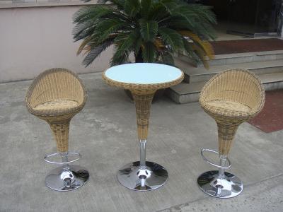 China Pool Resin Wicker Bar Set for sale