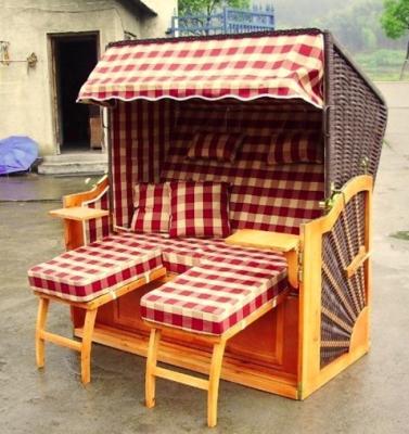 China Silla de playa y Strandkorb de madera impermeables, silla de playa de dos Seat en venta