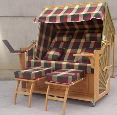 Китай UV упорный всепогодный настиленный крышу стул пляжа Wicker & Strandkorb для взморья продается
