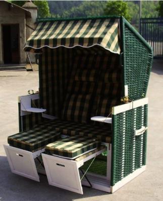 China Seat dobro telhou a cadeira de praia de vime para o lazer exterior do jardim à venda