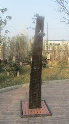 China Strong All Weather Brown Shower With PE Rattan , Steel frame for sale