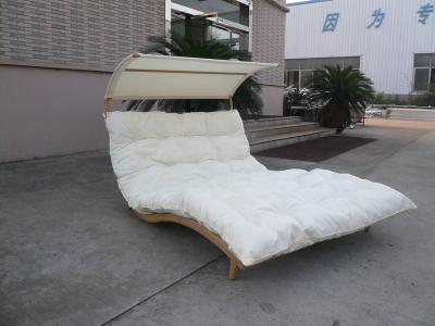 中国 藤の寝台兼用の長椅子の Chaise のラウンジ セット、樹脂の柳細工のテラスの家具 販売のため