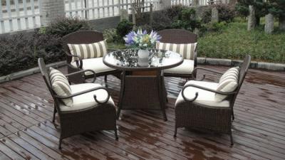 China Garden Outdoor Rattan Sofa Set , Luxury Hairy Rattan Furniture for sale