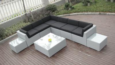 Chine Sofa extérieur de rotin de patio, sofa faisant le coin contemporain résistant UV à vendre