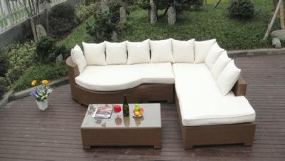 China Home Lounge Sofa With Pillow , Synthetic Rattan Sleeper Sofa Bed for sale